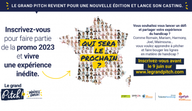 Visuel présentant Le Grand Pitch ! par Pépites Emploi !